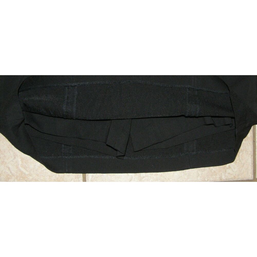 Solid Black Sz 10 Casual Wear Elastic Waist Pull On Stretchy Skort KIM ROGERS - Picture 3 of 4